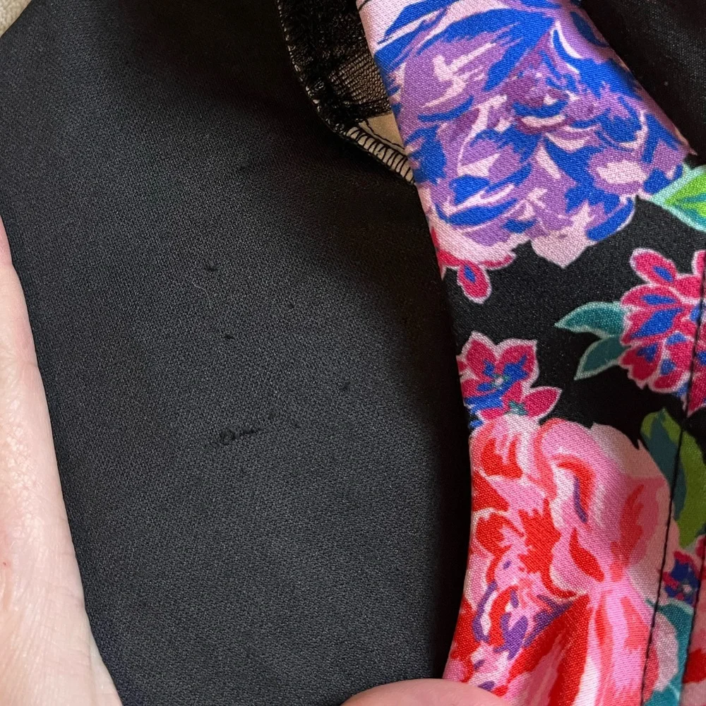 Zara Floral Puff Sleeve Crop Top Blouse - Picture 11 of 14